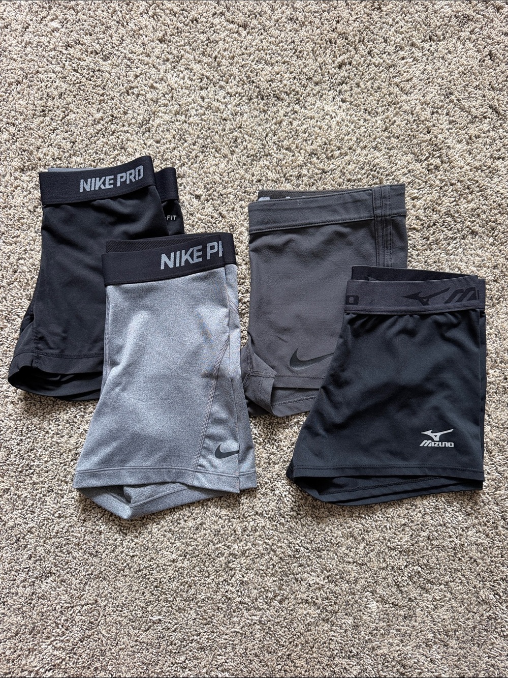 Women’s volleyball Performance spandex bundle 4- Black & Gray